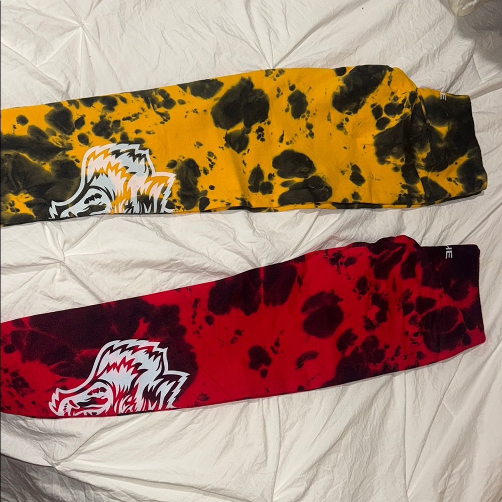 Darc Sport Yellow and Red Tie-Dye Pants